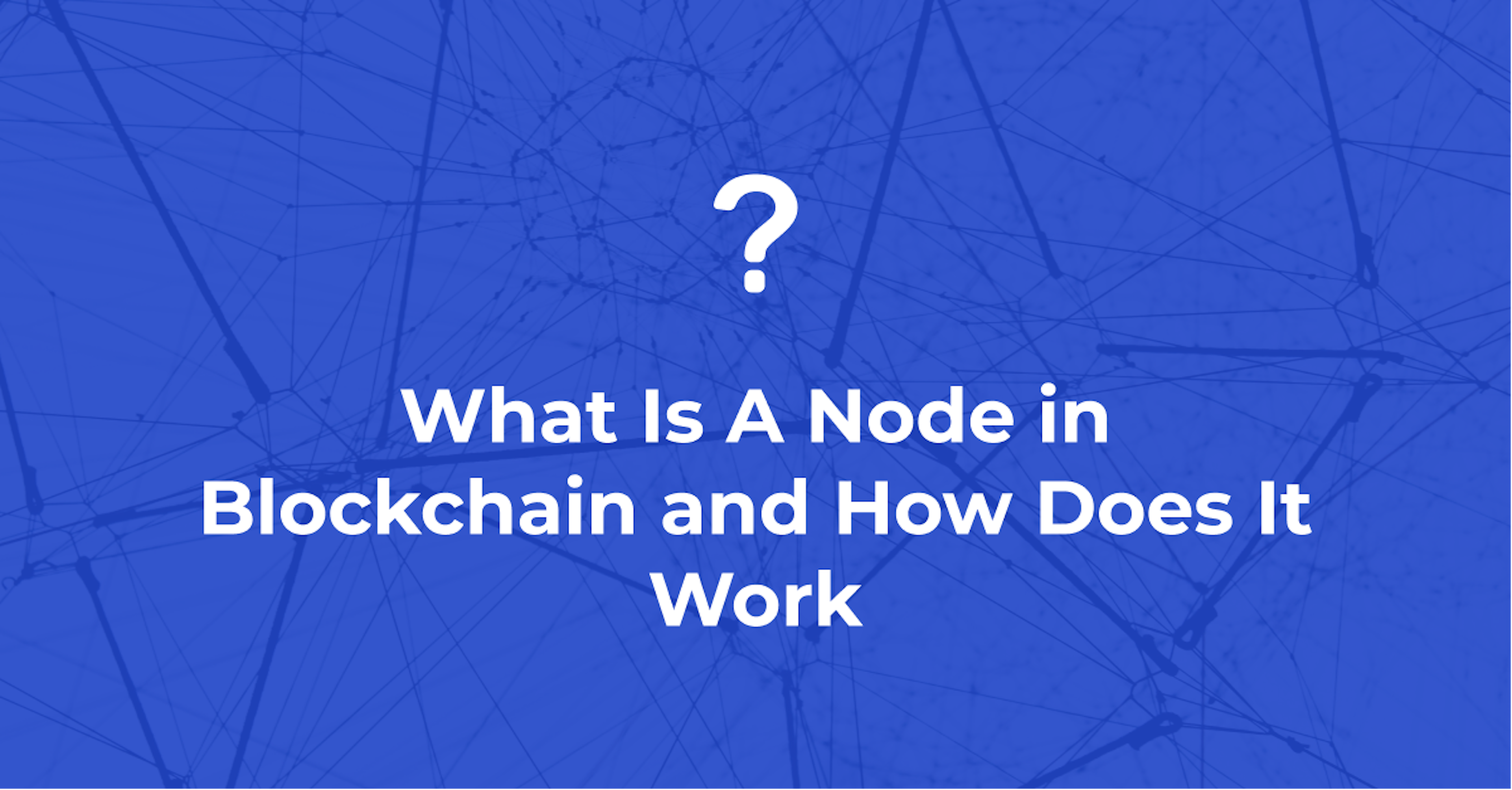 What Is A Node in Blockchain and How Does It Work?